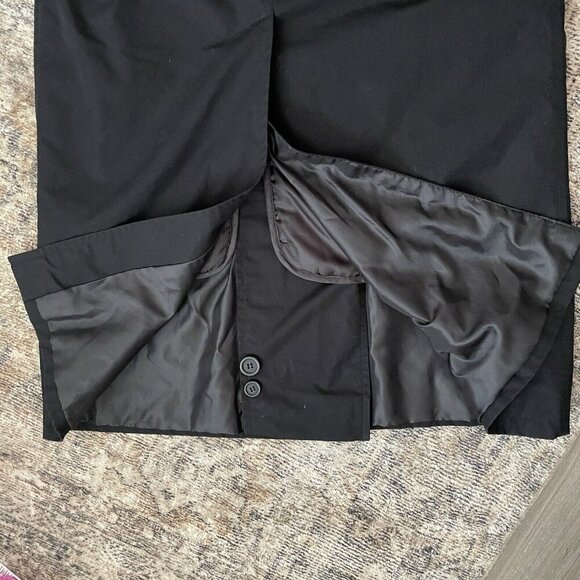 ANCHOR UNIFORM Long Trench Coat Womens 2 Tall Thinsulate Removable Lining Black - Picture 8 of 16